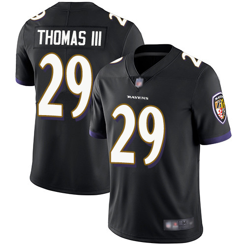 Baltimore Ravens Limited Black Men Earl Thomas III Alternate Jersey NFL Football #29 Vapor Untouchable->women nfl jersey->Women Jersey